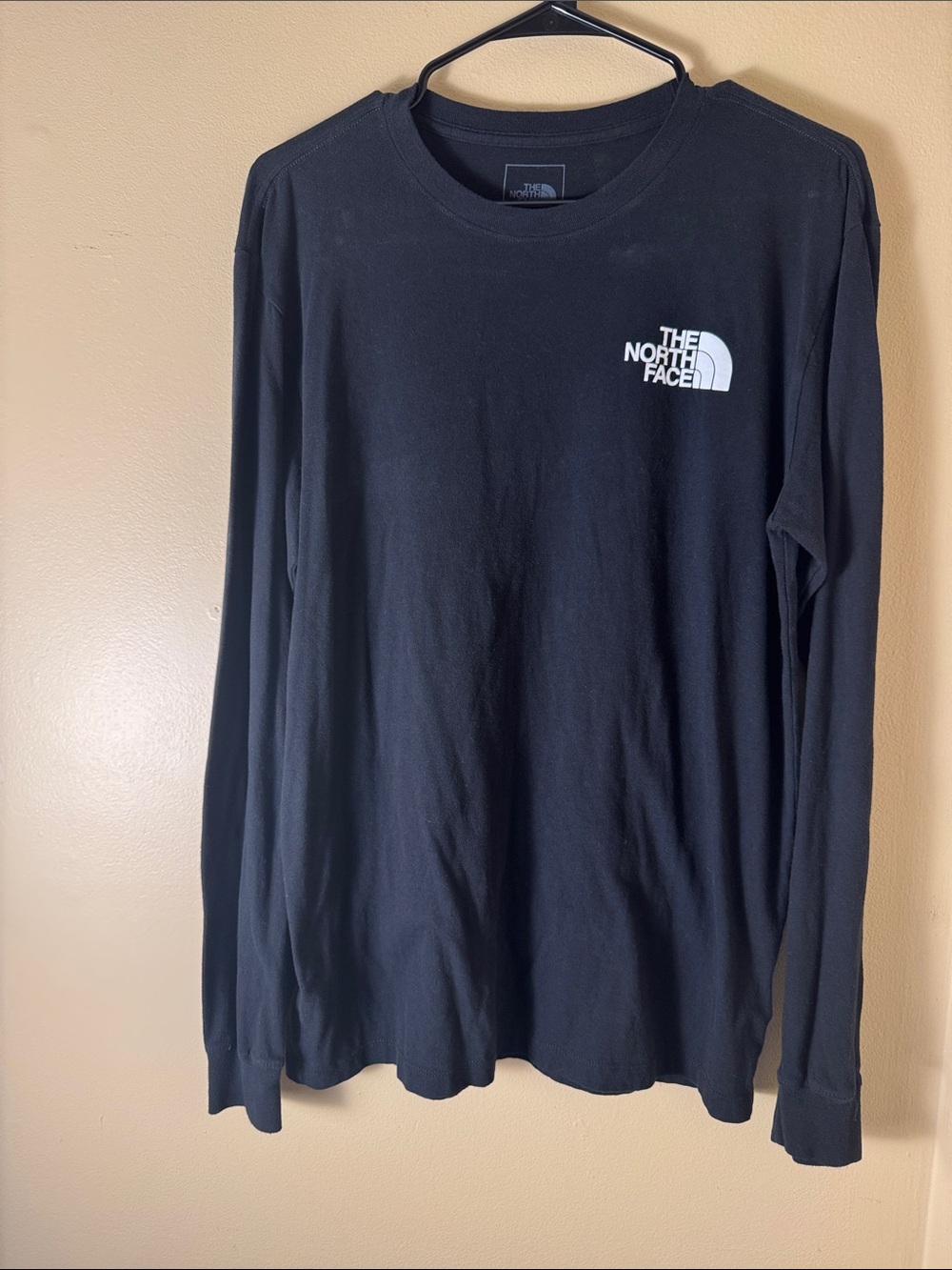 The North Face Black Long Sleeve Logo Tee
